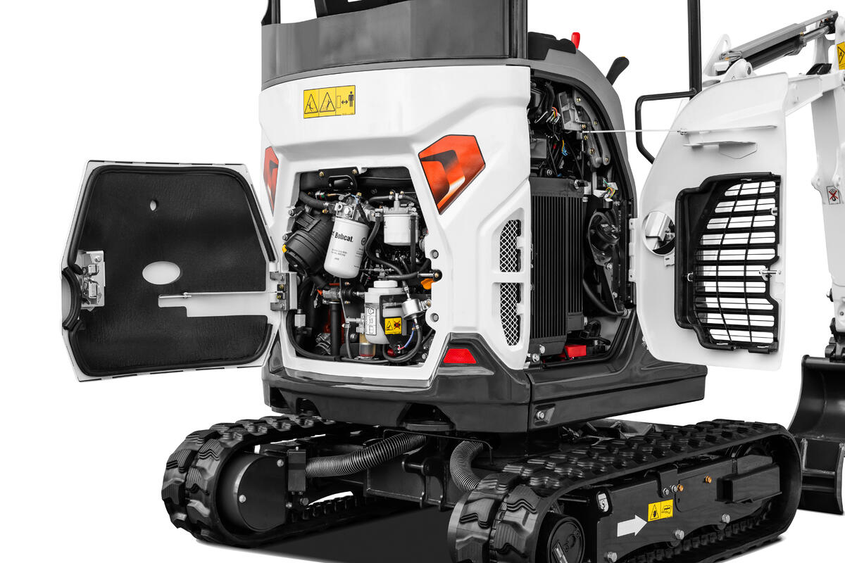 Bobcat E17z R2-serie minigraver - studiofoto 3