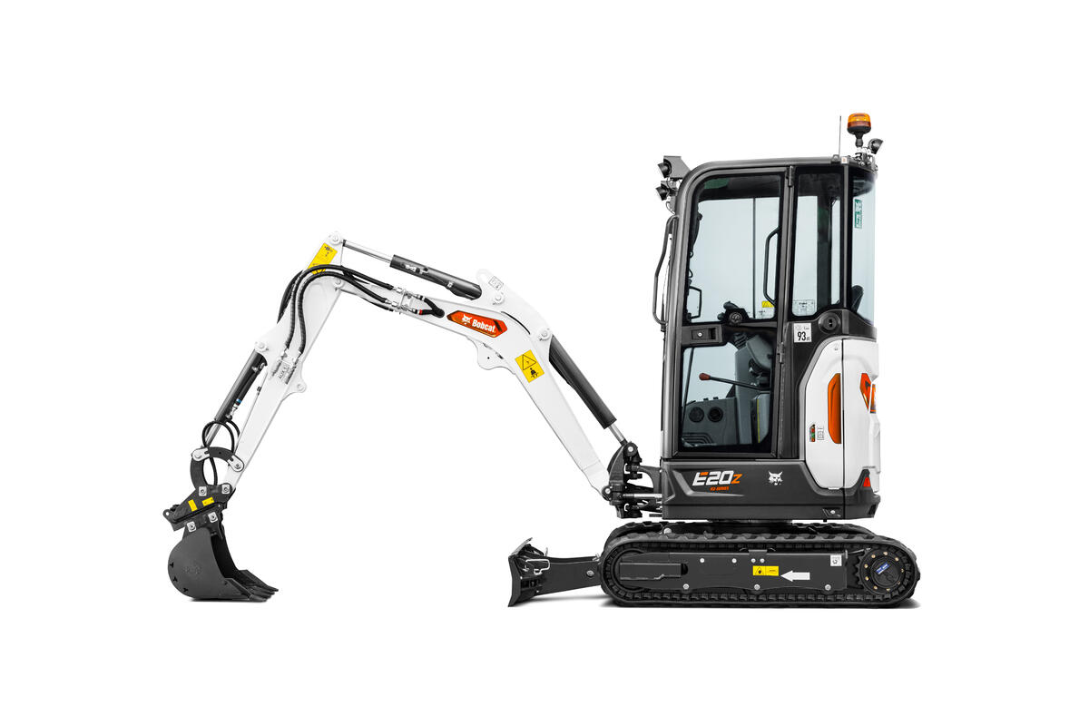 Bobcat E20z R2 Serie minigraver - studiofoto 6