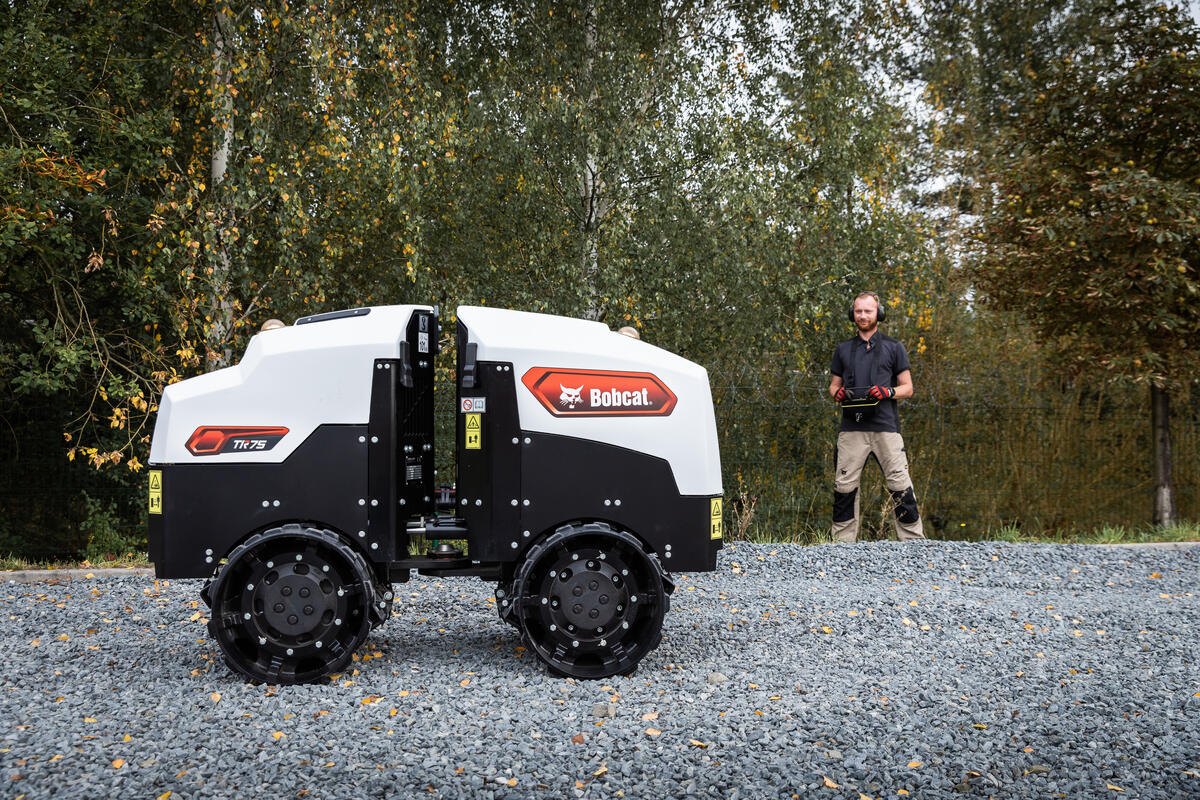 Bobcat TR75 greppelwals - actiefoto 3