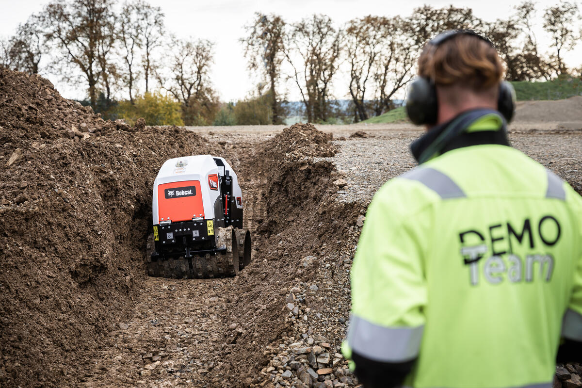 Bobcat TR75 greppelwals 5