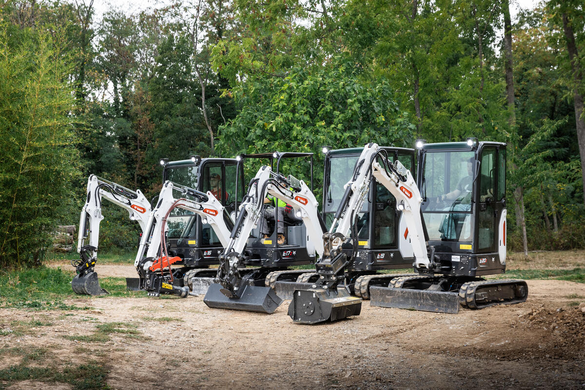 Bobcat minikranen actie