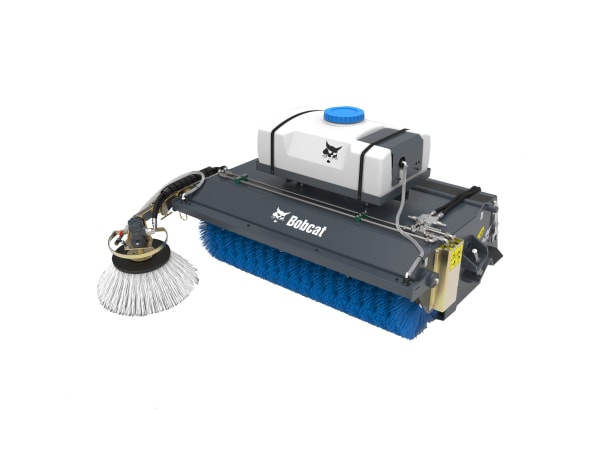 Bobcat Bezem met opvangbak, Heavy Duty, open frame